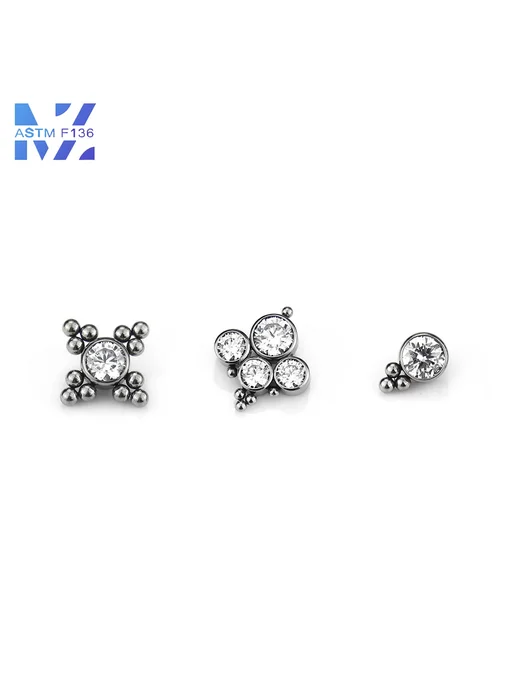 Нет бренда Титановый пирсинг F136 16G 1.0x8mm C 1pcs, 16 г, 1 шт, фото 2