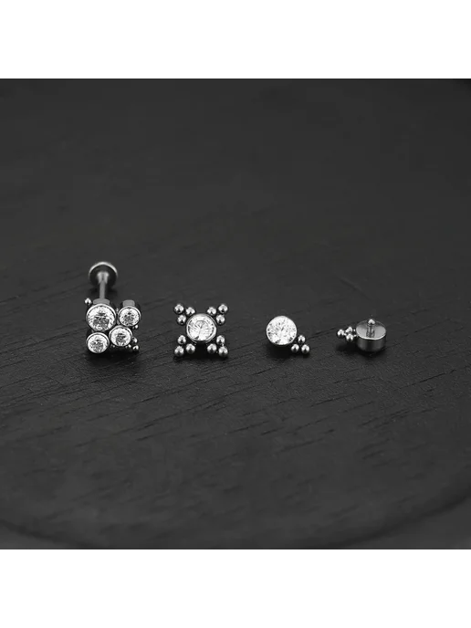 Нет бренда Титановый пирсинг F136 16G 1.0x8mm C 1pcs, 16 г, 1 шт, фото 4
