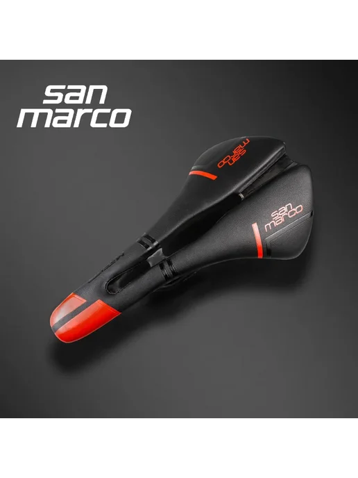 San Marco Mantra 143mm карбон седло Черный, black gray, белый, фото 2