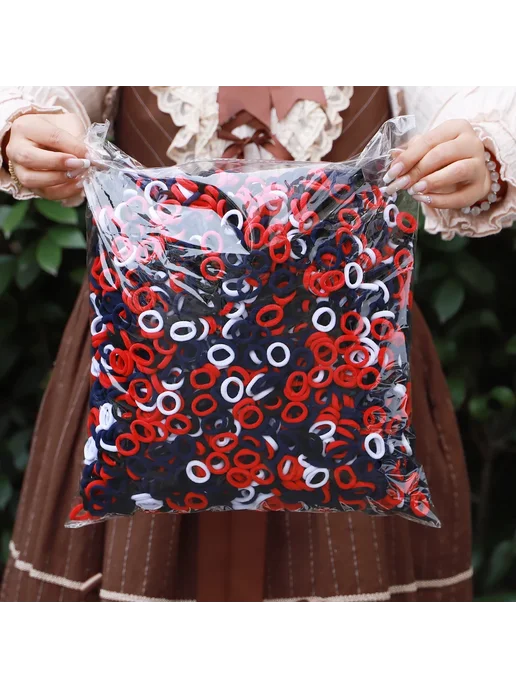 KIDS BOWS Резинки для волос нейлоновые 100 шт. 2893-4 100pc, 100 шт, фото 2
