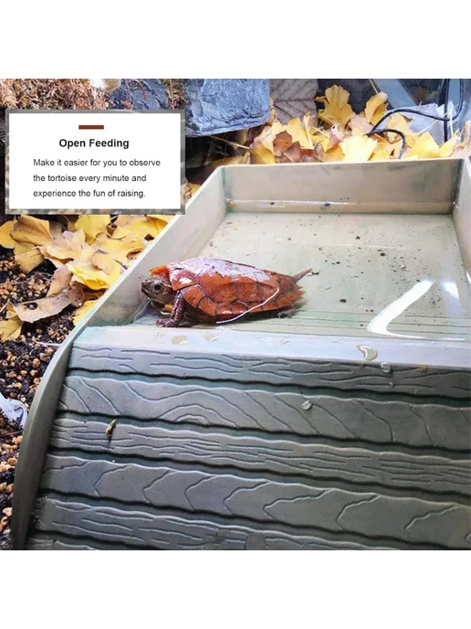 Нет бренда Чаша для кормления рептилий Коричневый, zongS4guiBathPool, коричневый, фото 5