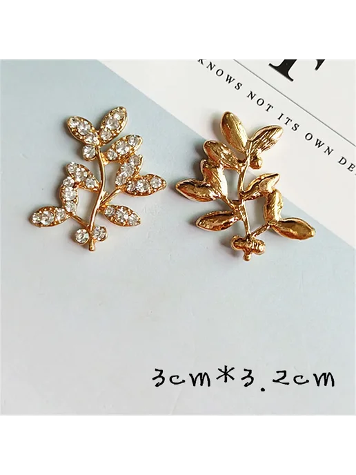 SUNEEYDAY Пуговицы металлические с стразами 10 шт. FS-561-2, 10 шт