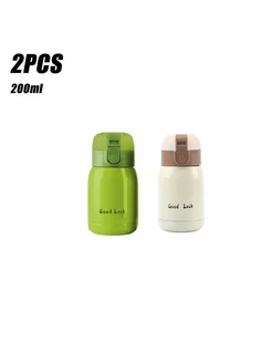 Нет бренда Мини-термос Goodluck из нержавеющей стали Зеленый, Green-Whi