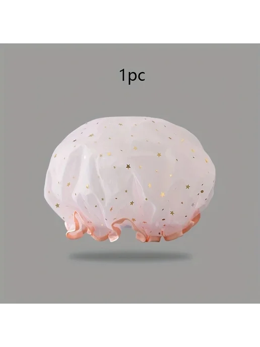 Нет бренда Шапочки для душа черные розовые 1 3 5 шт. pink 1pc, 5 шт