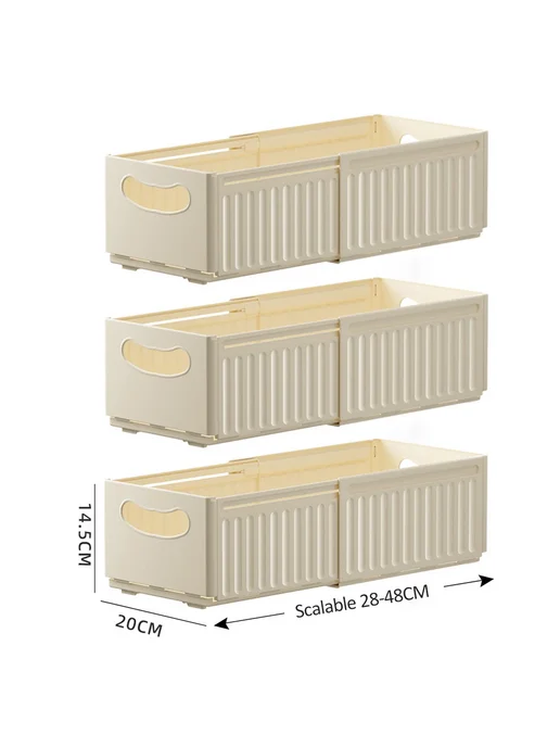 WudenCozfy Пластиковый органайзер для ящиков, 3шт, цвет 3PCS Large, 3 шт, 3 шт