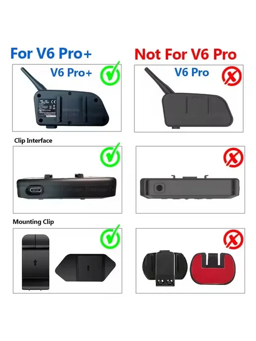 EJEAS V6Pro V4PLUS Bluetooth-гарнитура Для Мотоциклетного Шл, вариант, фото 4