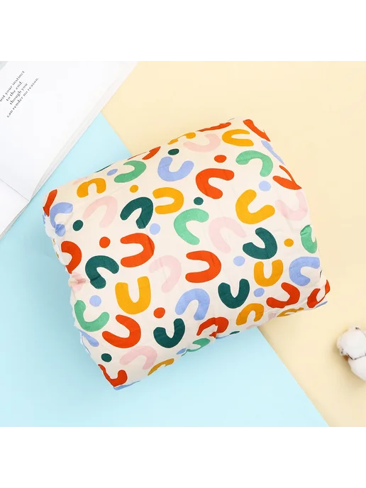 Нет бренда Хлопковая подушка для кормления Beige letter U, бежевый