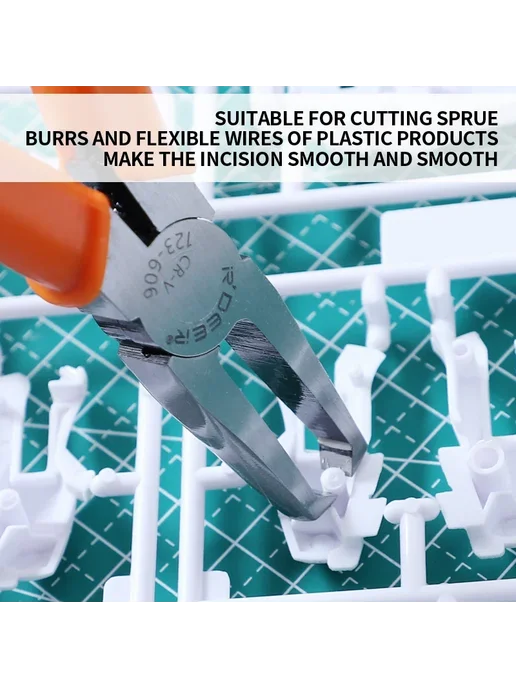 Нет бренда Плоскогубцы CR-V для резки пластика 10мм 4MM Flush Cutter, вариант, фото 4