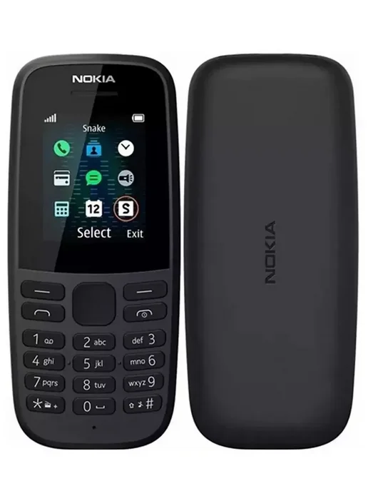 nokia Телефон кнопочный для пожилых детей и армии, черный, фото 3