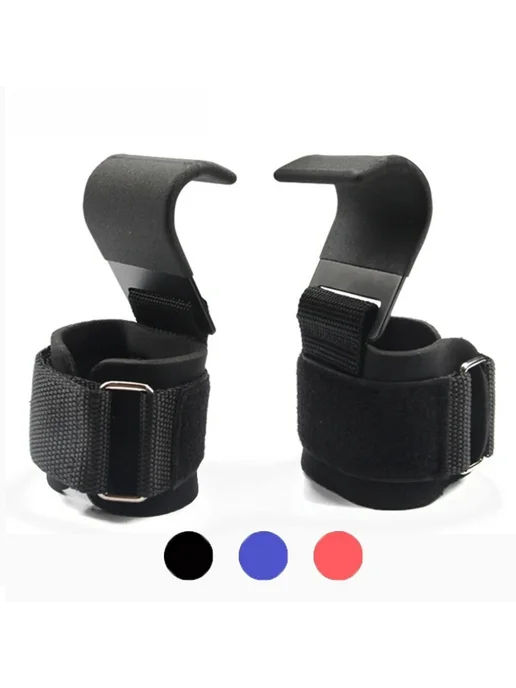 Нет бренда Перчатки для тяжелой атлетики Weight Lifting Hook Grips Сини, фиолетовый, фото 2