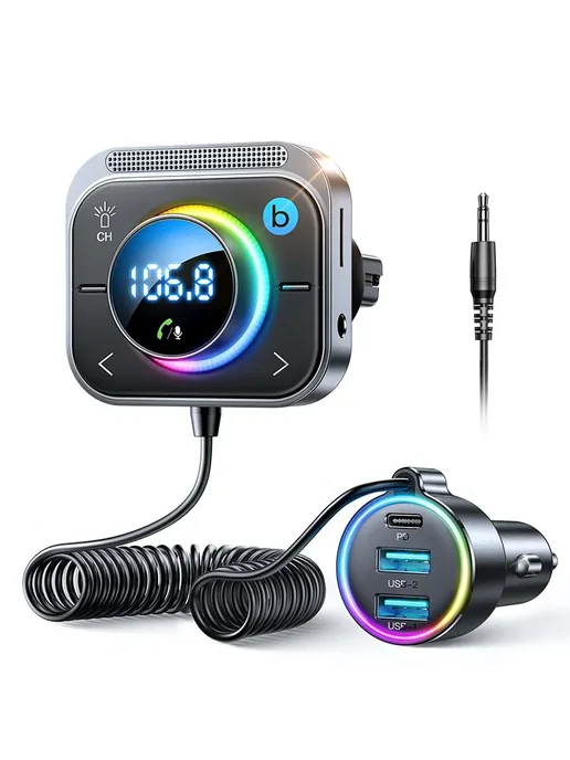 Joyroom Автомобильное Зарядное Устройство Bluetooth 5.3 FM A, вариант
