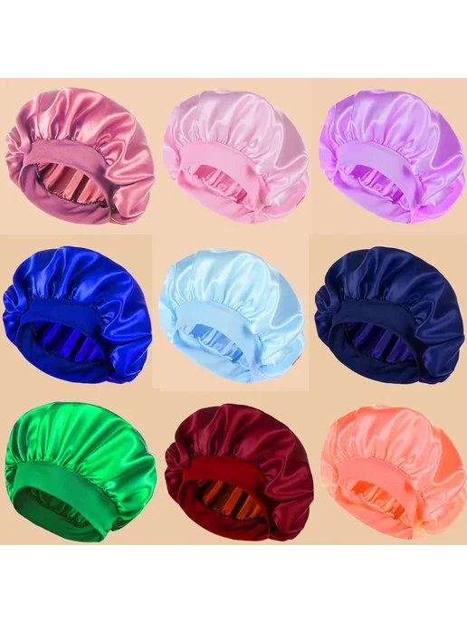 Нет бренда Женская атласная шапочка для душа SameColor2192BLACK, черный, фото 7
