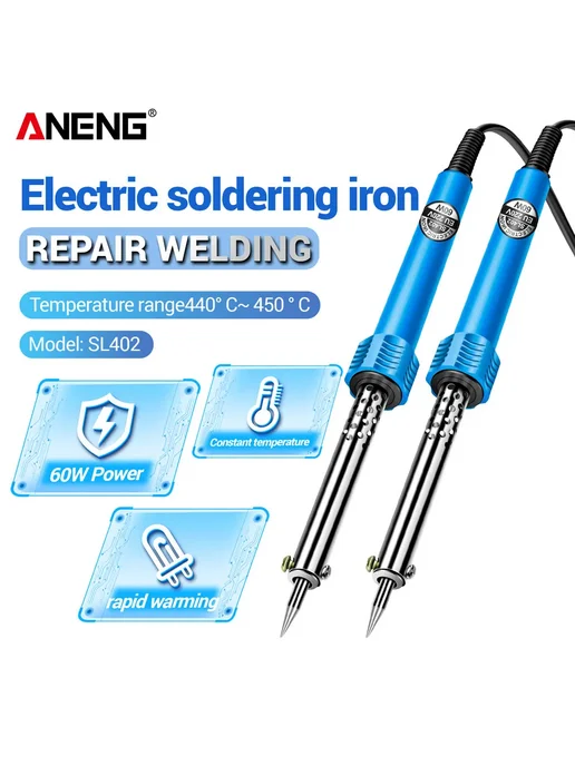 Aneng Паяльник SL402, 220V-30W, EU Plug, 60 Вт, фото 2