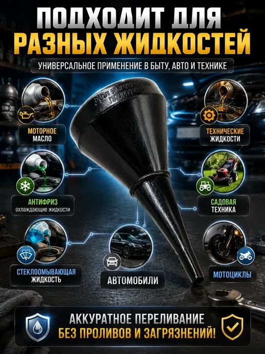 гука А Воронка неразборная с фильтром, черный, фото 2