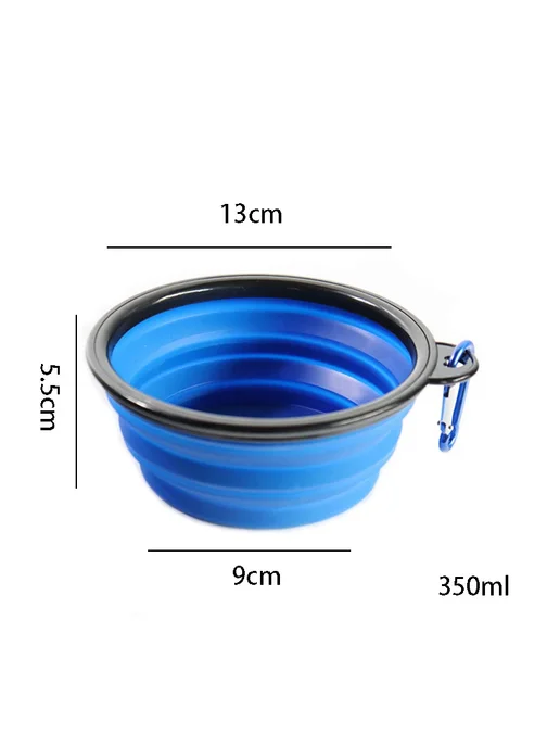 Складная силиконовая миска для собак VZZ Purple, фиолетовый, фото 7