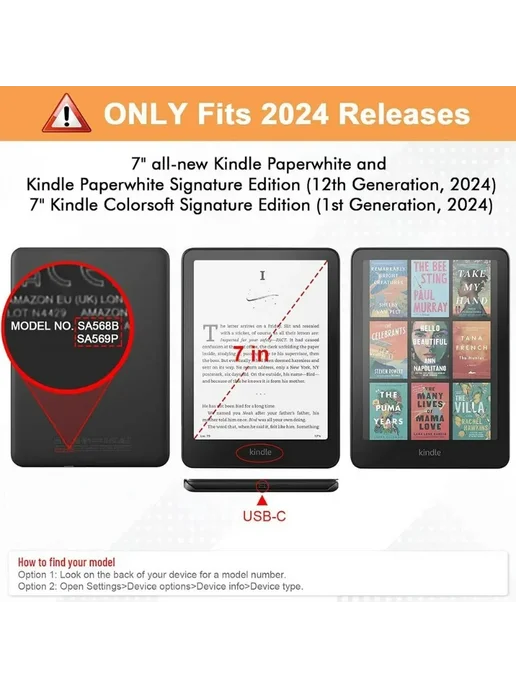 ZNOVAY Чехол для Kindle Paperwhite 12, голубой, зеленый, фото 3