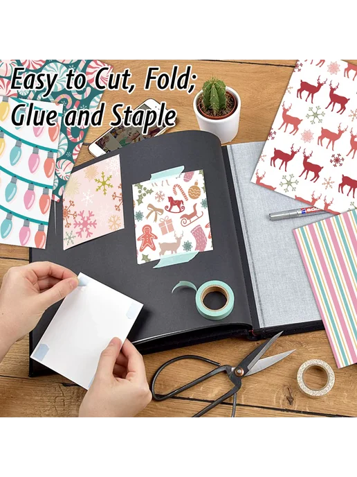 Нет бренда Крафтовая бумага для скрапбукинга Рождественская елка 12 лис, вариант, фото 6