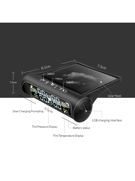 E-ACE Solar Energy TPMS Система Контроля Давления В Шинах Ав, вариант, фото 7