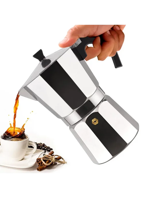 Нет бренда Алюминиевый кофейник YX-LV, Цвет 2 Cup1, для эспрессо 1