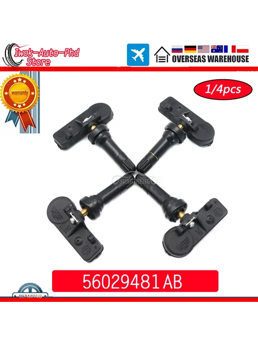 Xuan Системы контроля давления в шинах 433 МГц Dodge Ram 4pcs, 4 шт, фото 2