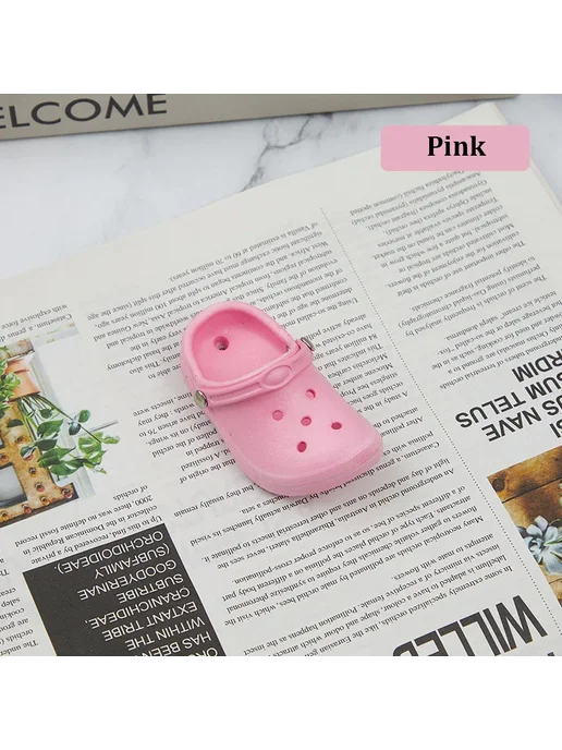 SMATLELF Шарм для обуви Pink, розовый