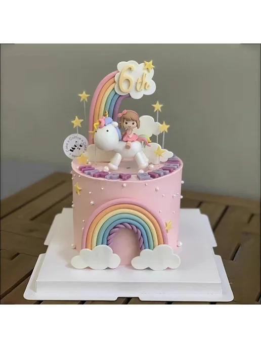 Нет бренда Единорог для торта, цвет unicorn 4, вариант, фото 2