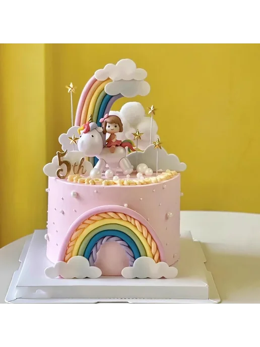 Нет бренда Единорог для торта, цвет unicorn 4, вариант, фото 7