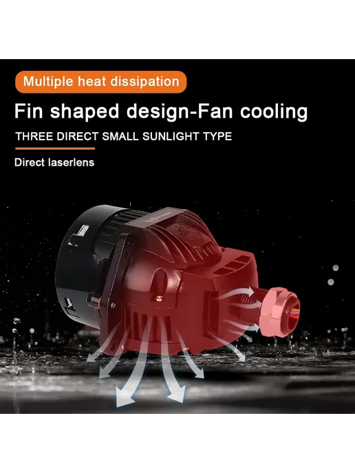 QIDEWIN Би-LED линзы для фар 3 дюйма 6000K 1PC-K204, вариант, фото 6