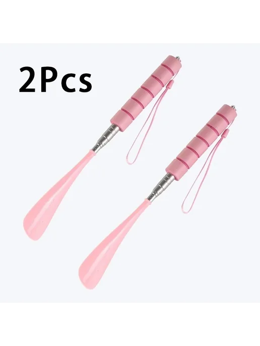 Нет бренда Раздвижная Ложка Для Обуви Из Нержавеющей Стали 30-71 См Для, розовый, в упаковке 102 г