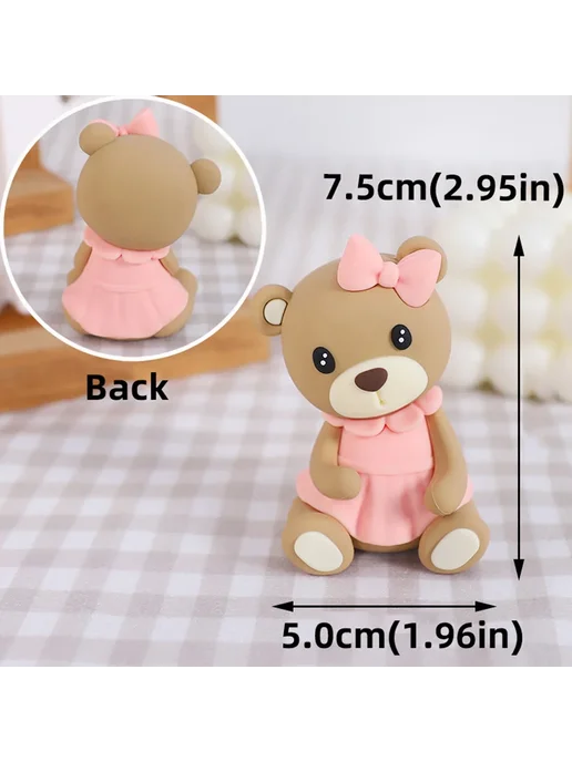 Нет бренда 3D Медвежонок топер для торта, цвет Bear P, вариант
