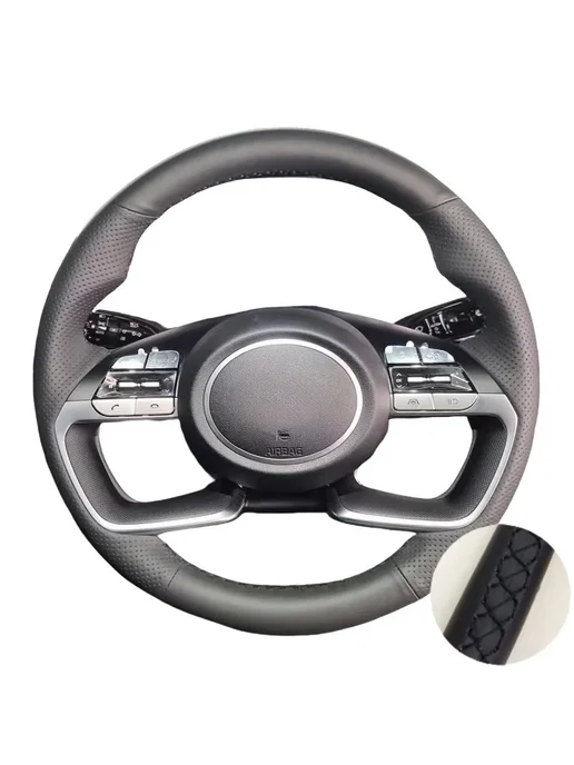 WUNHKF Чехол На Руль Hyundai AVANTE Santa Cruz Tucson CN7, I20, Из, вариант
