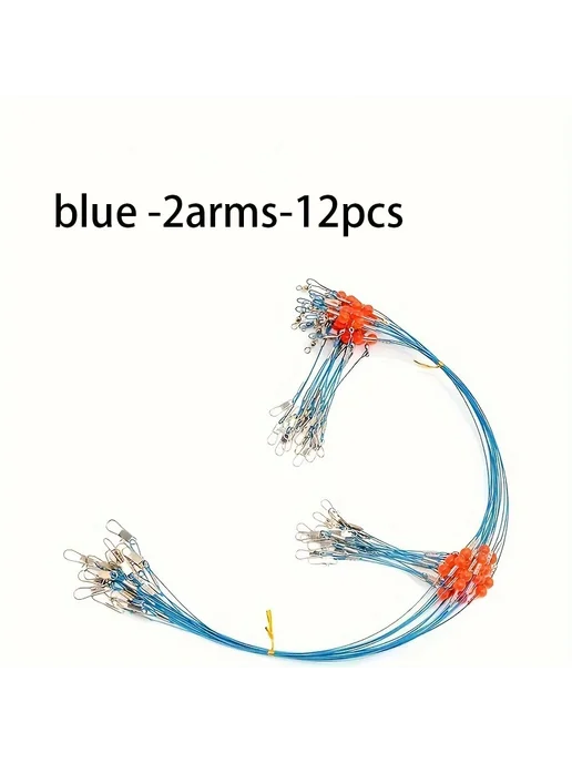 Нет бренда Leader Rig Синие рыболовные снасти из нержавейки blue-2arms-, синий