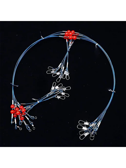 Нет бренда Leader Rig Синие рыболовные снасти из нержавейки blue-2arms-, синий, фото 6