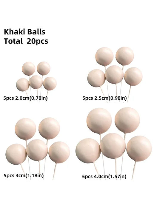 Нет бренда Топперы для торта Ливер Животные джунгля Бежевый, 20pcs khak, 20 шт
