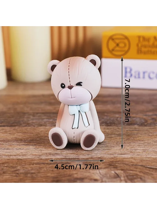 Нет бренда Фигурки медведей для торта ПВХ Bear Style 3, вариант
