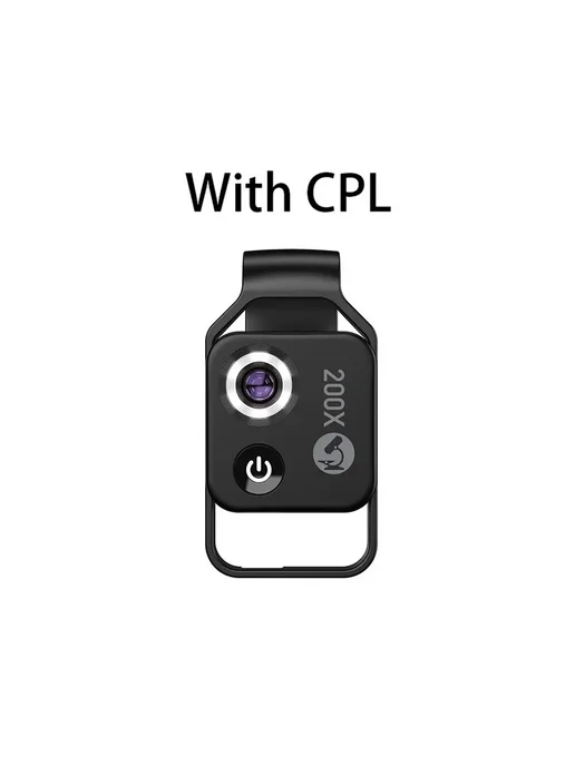 Apexel Микроскоп карманный 200X с CPL, Black, черный