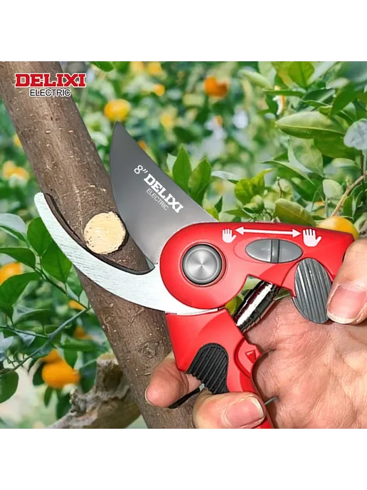 DELIXI ELECTRIC Электрические секаторы DELIXI из нержавеющей стали DHGDP08, красный, фото 2