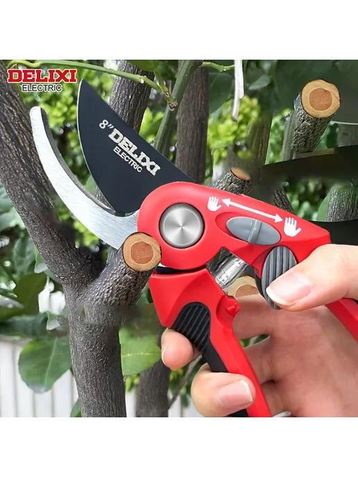 DELIXI ELECTRIC Электрические секаторы DELIXI из нержавеющей стали DHGDP08, красный, фото 5