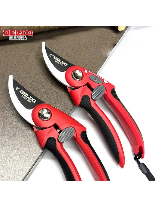 DELIXI ELECTRIC Электрические секаторы DELIXI из нержавеющей стали DHGDP08, красный, фото 7