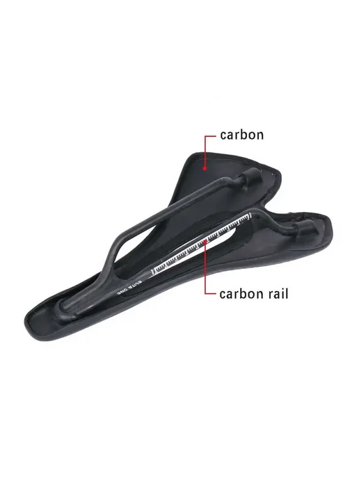 ELITA ONE Carbon Седло для горного велосипеда 270x143mm rail, черный, фото 5