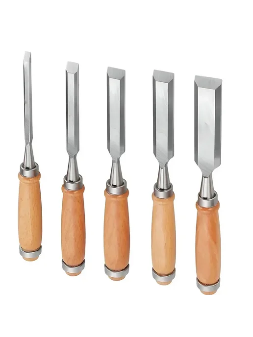 YIAEEY Стамески для столярных работ 5pcs 6 10 12 18 24mm, 5 шт, фото 4