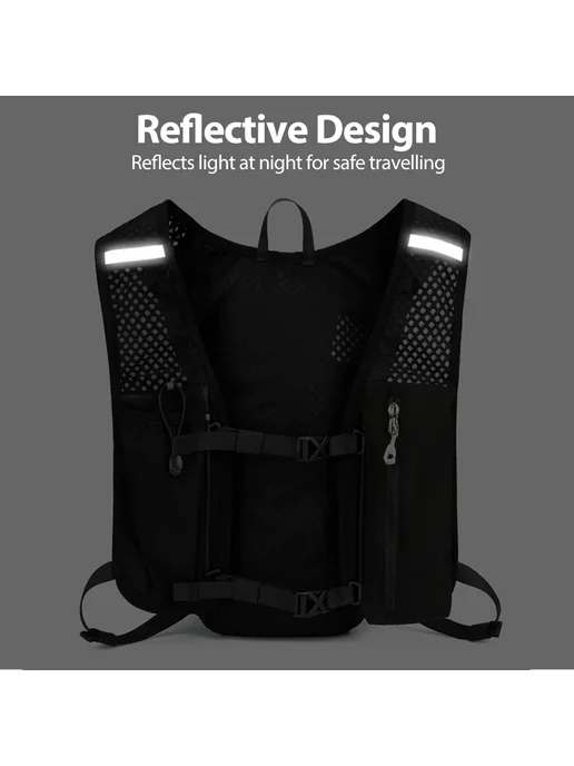 NewBoler Рюкзак для бега 5л BAG642-BLA, 5 л, фото 7