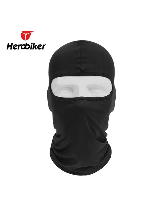 HEROBIKER Универсальная Мотоциклетная Маска-балаклава Для Лица, Быстро, черный, фото 3