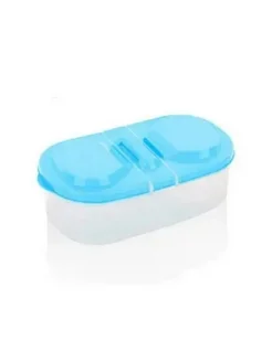 Нет бренда Пластиковый ланч-бокс для пикника 1pc blue