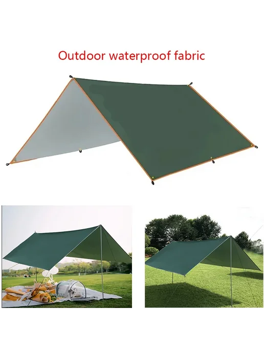 Водонепроницаемый брезентовый тент 5x3м, 4x3м, 3x3м green3x4, 5x3 м, 3 м, фото 2