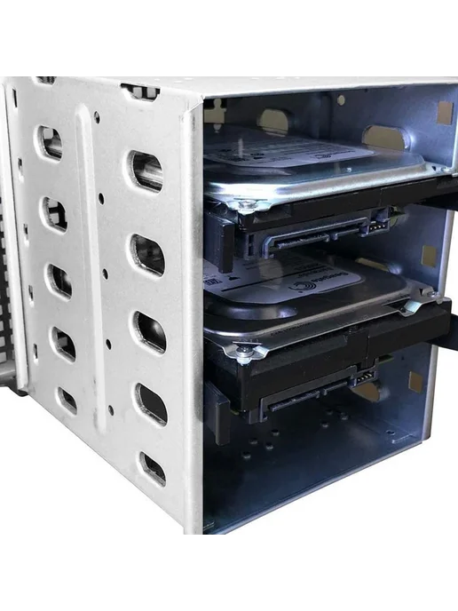Ninth World Корпус для жестких дисков HDD Cage Rack 5.25'' н, серый, фото 4