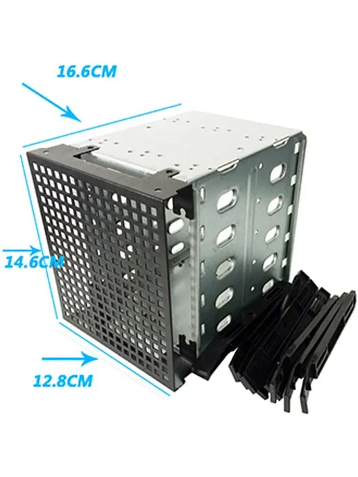 Ninth World Корпус для жестких дисков HDD Cage Rack 5.25'' н, серый, фото 5