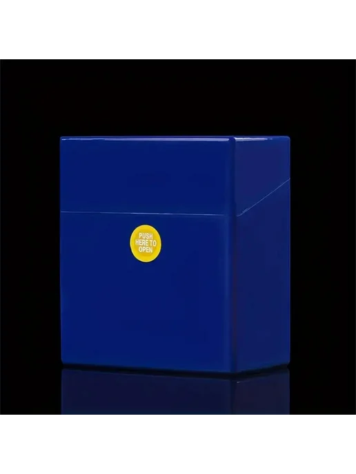Нет бренда Пластиковый футляр для сигарет King Size Blue, синий