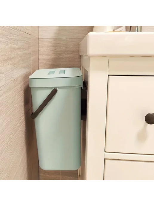 Нет бренда Компактное мусорное ведро 3 5 л для кухни и офиса blue3L, 5 л, 3 л, фото 3