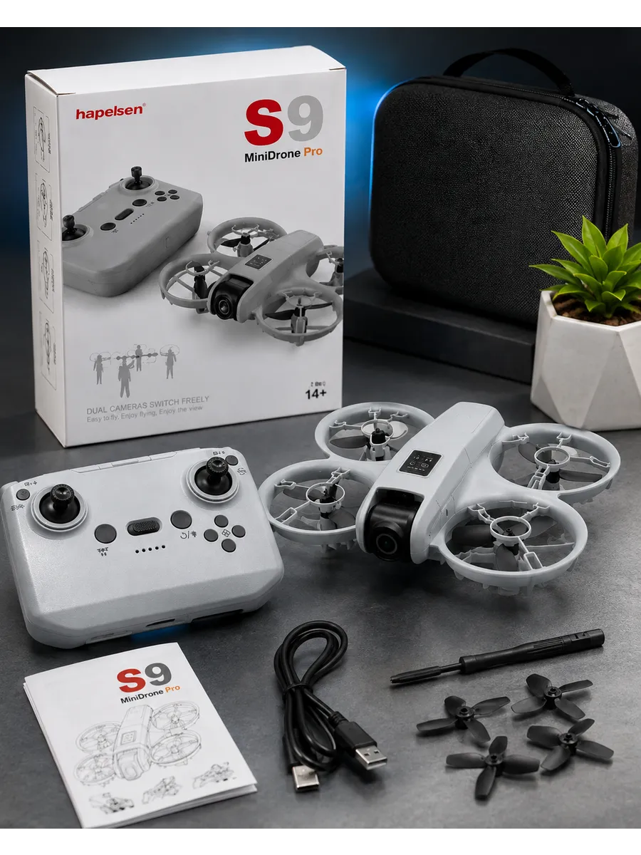 Copters Квадрокоптер S9 Mini Drone с камерой и пультом управления
